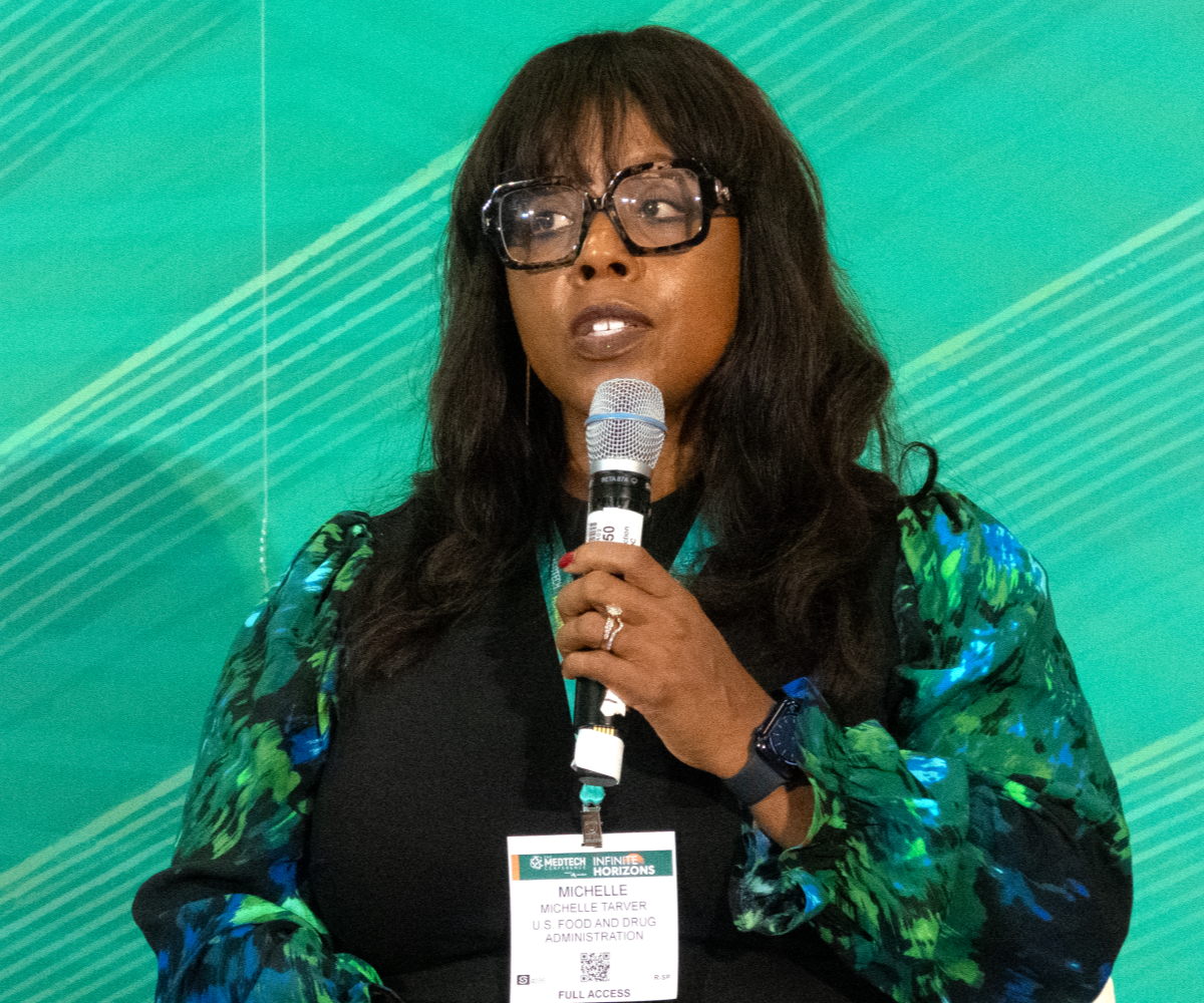 Michelle Tarver, CDRH chief transformation officer, spoke at the 2023 Medtech Conference on 9 Oct. (Source: Ferdous Al-Faruque)